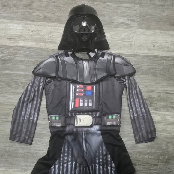 Star Wars Rubie's Darth Vader Mask & One Piece Halloween Costume Cosplay - Picture 2 of 12